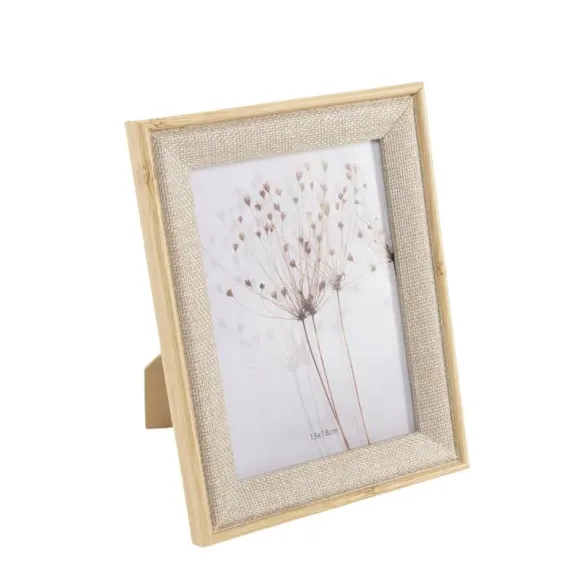 portafotos 13x18 efecto tela madera