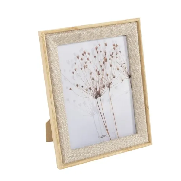 portafotos 15x20 efecto tela madera