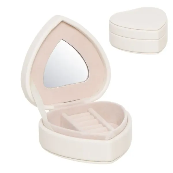 joyero forma corazon natural