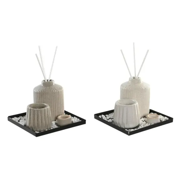 set ambientador mikado ceramica