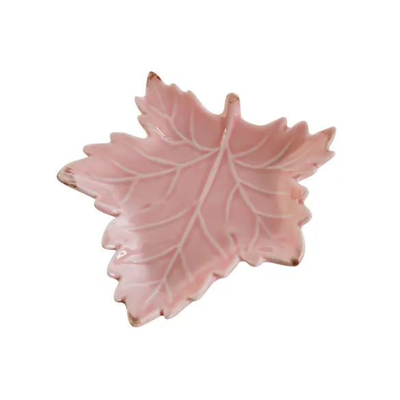 bandeja vaciabolsillos porcelana hoja