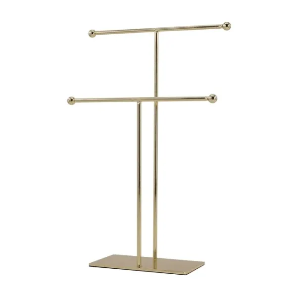 joyero metal dorado colgantes