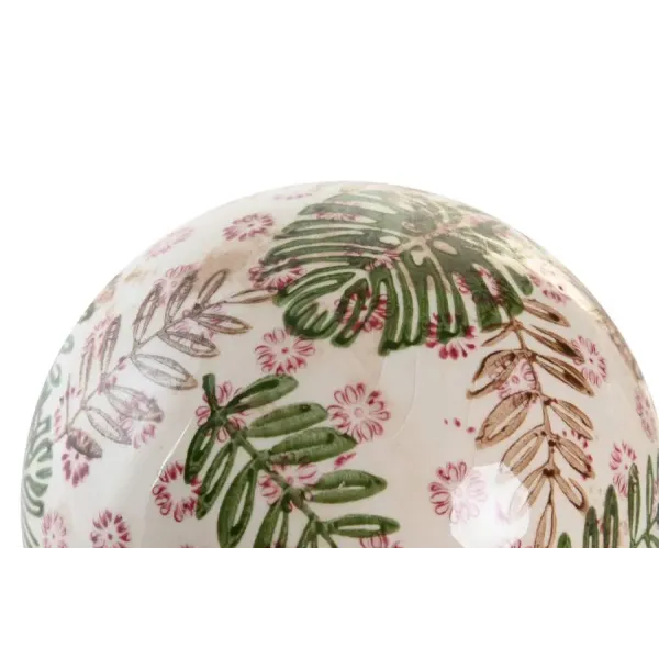 bola decoracion flores hojas 2