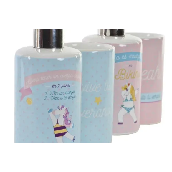 juego de bano unicornio ceramica