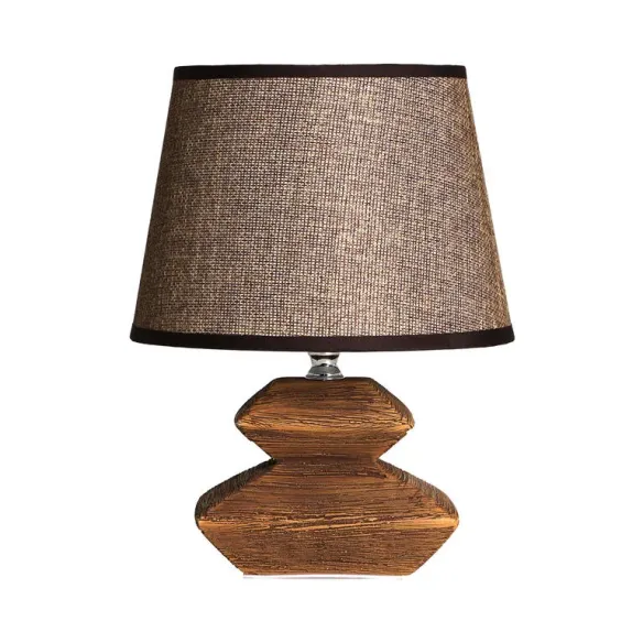 lampara sobremesa edecto madera marron