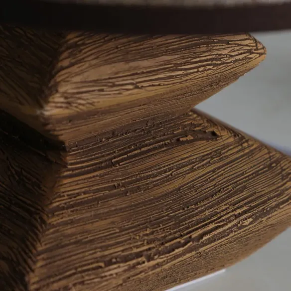 lampara sobremesa edecto madera marron