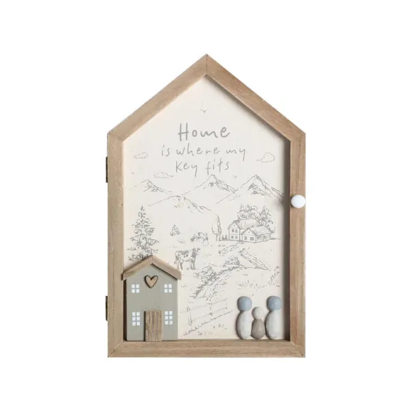 caja guardallaves forma casa