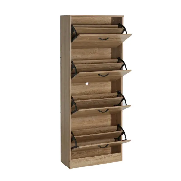 zapatero cuatro puertas madera