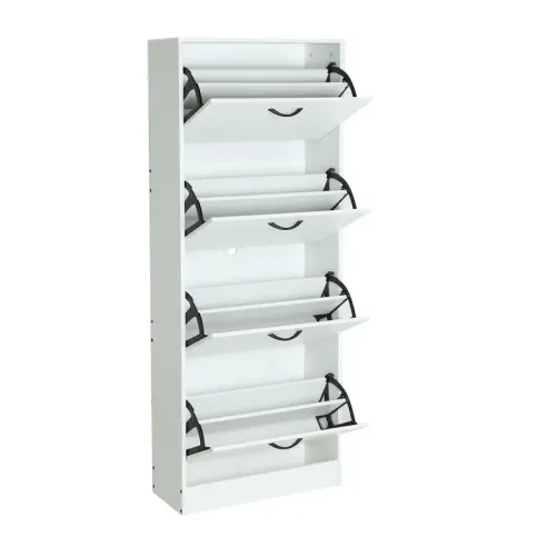 zapatero cuatro puertas blanco