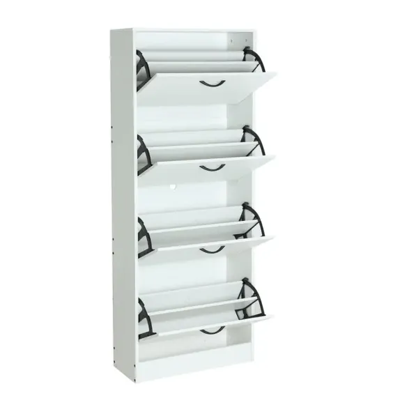 zapatero cuatro puertas blanco