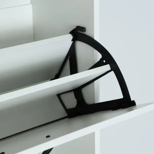 zapatero cuatro puertas blanco