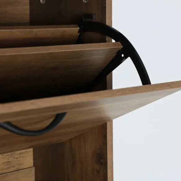 zapatero 4 puertas madera