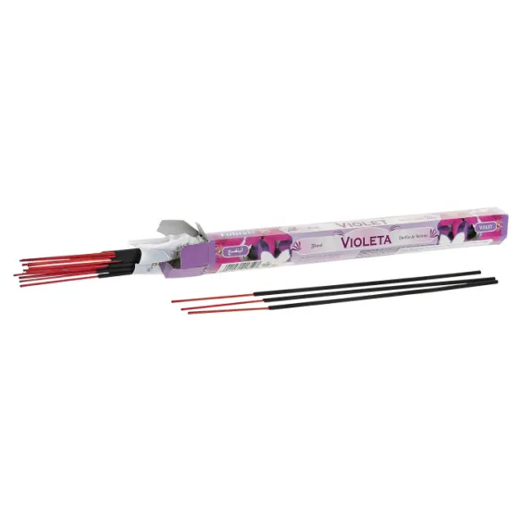 incienso varillas violeta 20und 25 cm