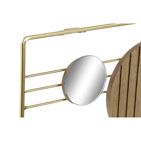 perchero pared metal cristal 4 colgadore