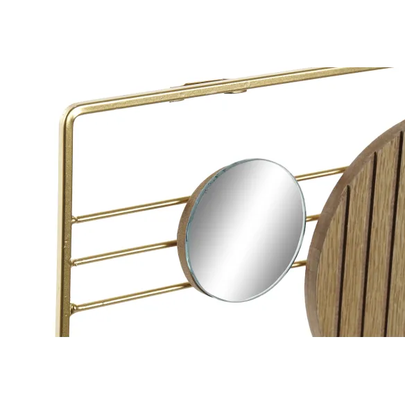 perchero pared metal cristal 4 colgadore