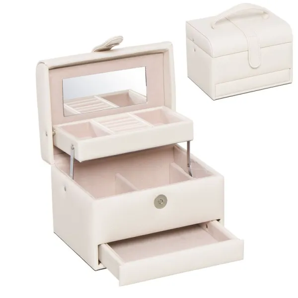 joyero 3 niveles baul natural