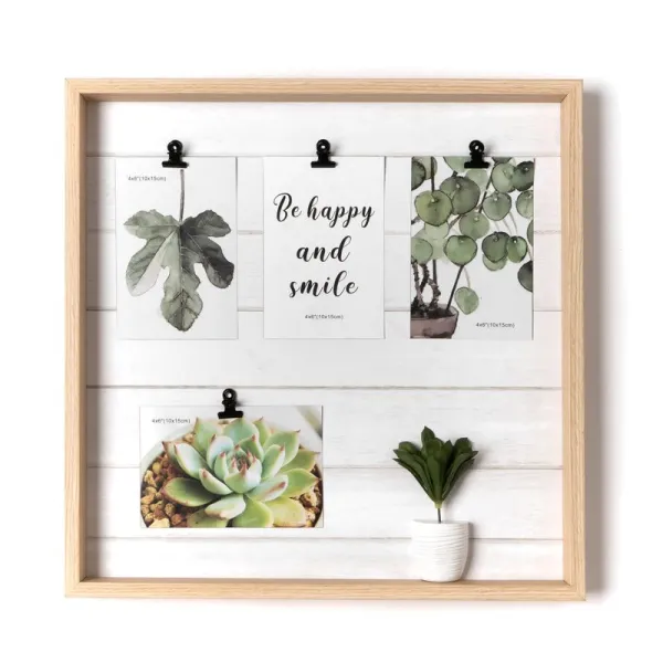 portafotos pinzas deco con maceta