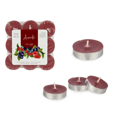 set dieciocho velas tea frutos rojos