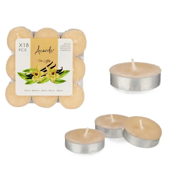 set dieciocho velas tea vainilla