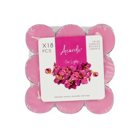 set dieciocho velas tea orquidea