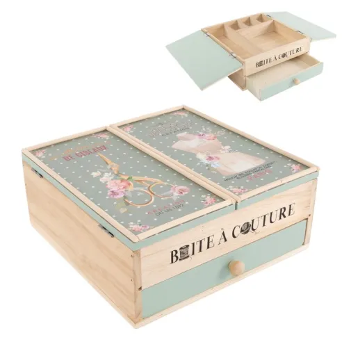 costurero madera cajon y departamentos