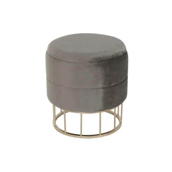 reposapies redondo baul gris