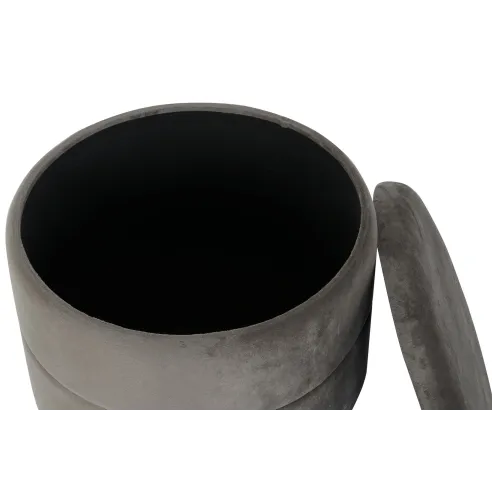 reposapies redondo baul gris