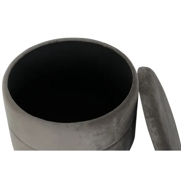 reposapies redondo baul gris