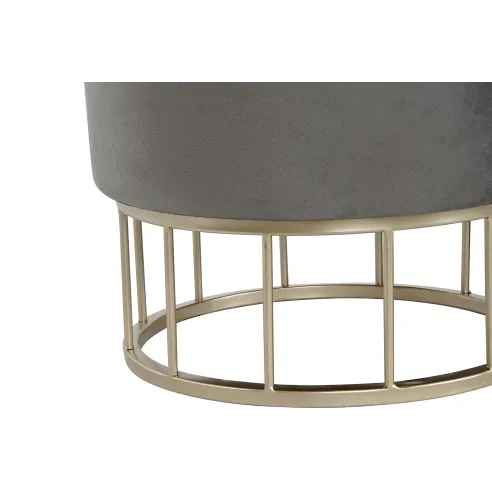 reposapies redondo baul gris