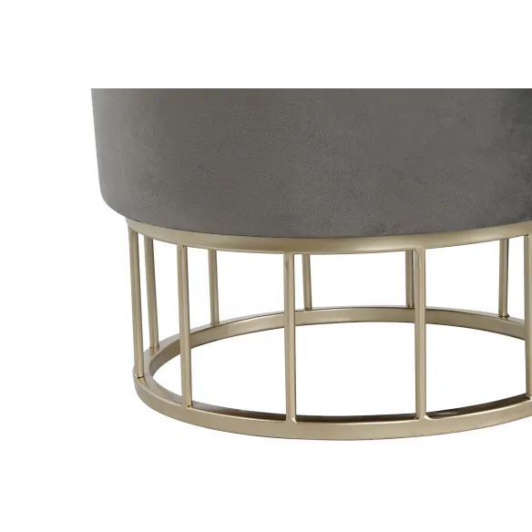 reposapies redondo baul gris