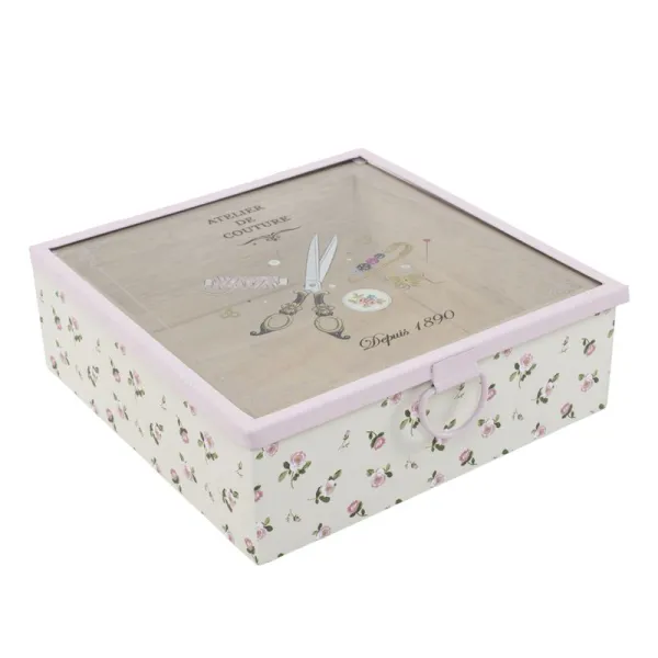 caja costurero con tapa