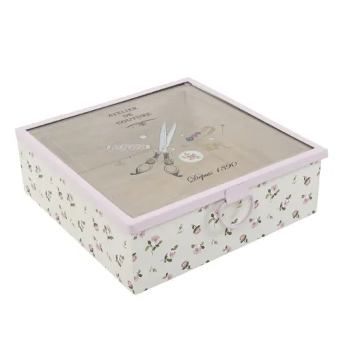 caja costurero con tapa