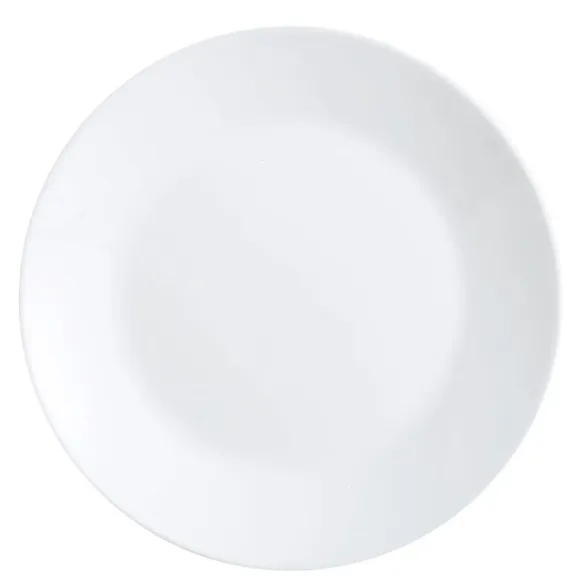 plato llano zelie blanco 25 cm