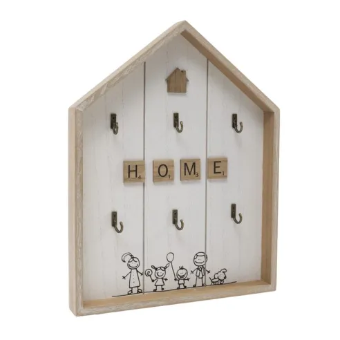 cuelga llaves forma casa