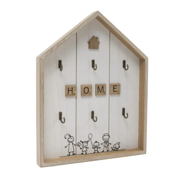 cuelga llaves forma casa