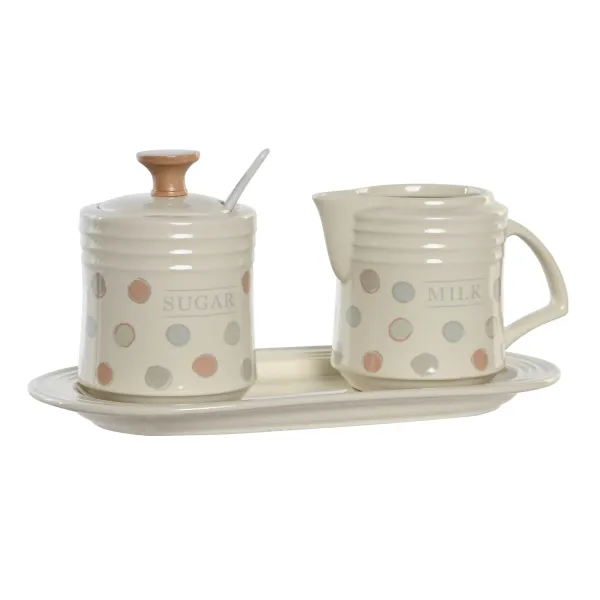 azucarero con lechera topitos