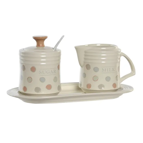 azucarero con lechera topitos