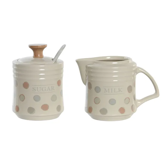 azucarero con lechera topitos