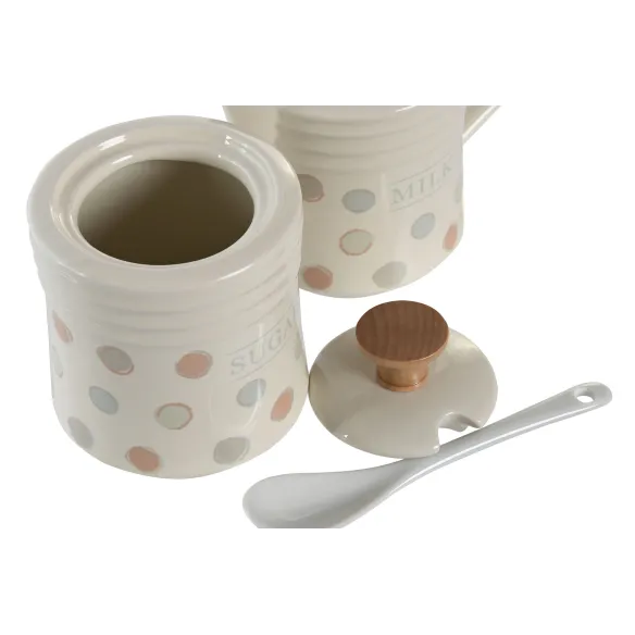 azucarero con lechera topitos