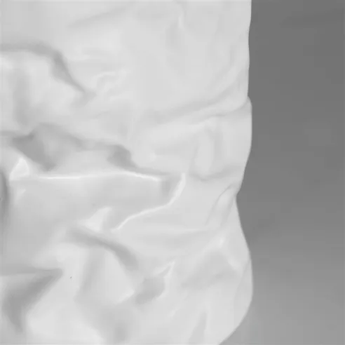 jarron florero karin arrugado blanco