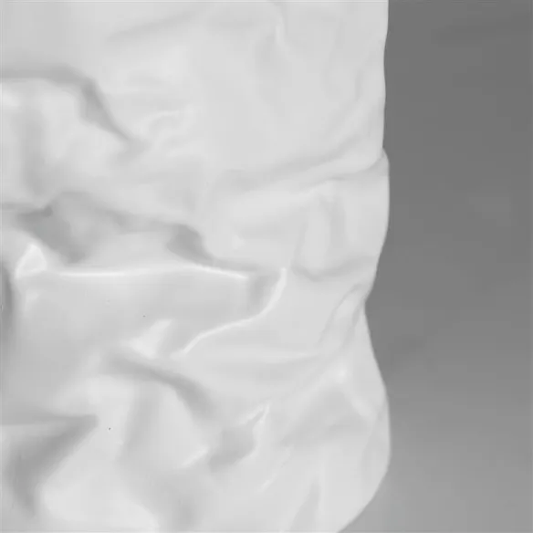 jarron florero karin arrugado blanco