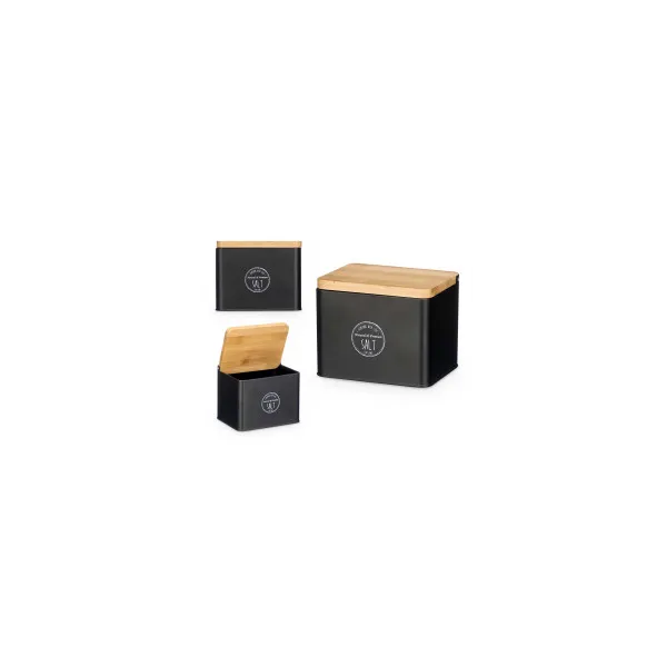 salero negro tapa bambu