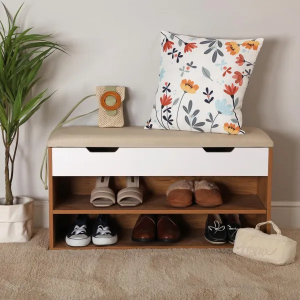 banco zapatero con cajon 2