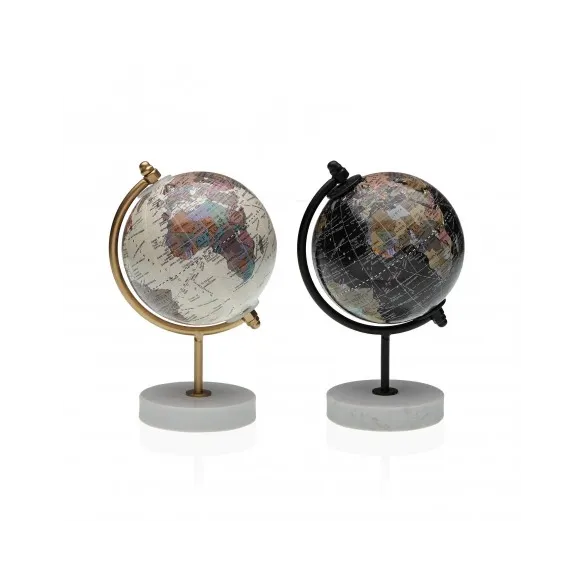 bola del mundo negra con base