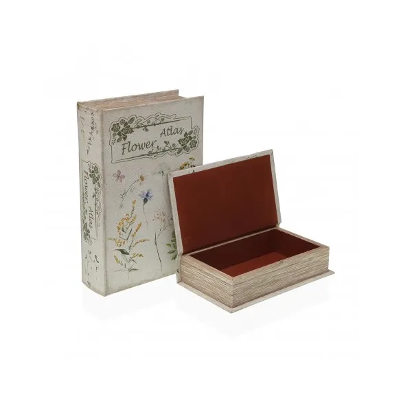 caja libro flores grande