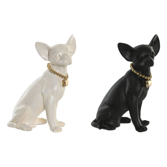 figura perro chihuahua con dorado
