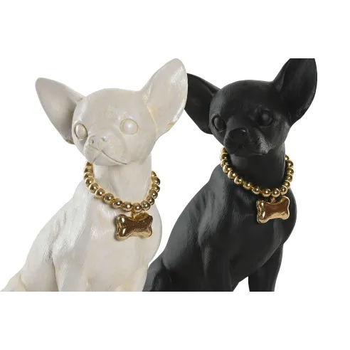 figura perro chihuahua con dorado