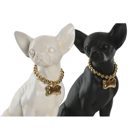 figura perro chihuahua con dorado