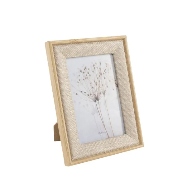 portafotos 10x15 efecto tela madera