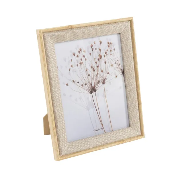 portafotos 15x20 efecto tela madera